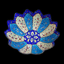 Load image into Gallery viewer, Hand Painted Enamel On Copper Mina Kari Candy Bowl
