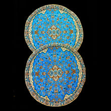 Load image into Gallery viewer, Handmade Small Round Termeh Tablecloths
