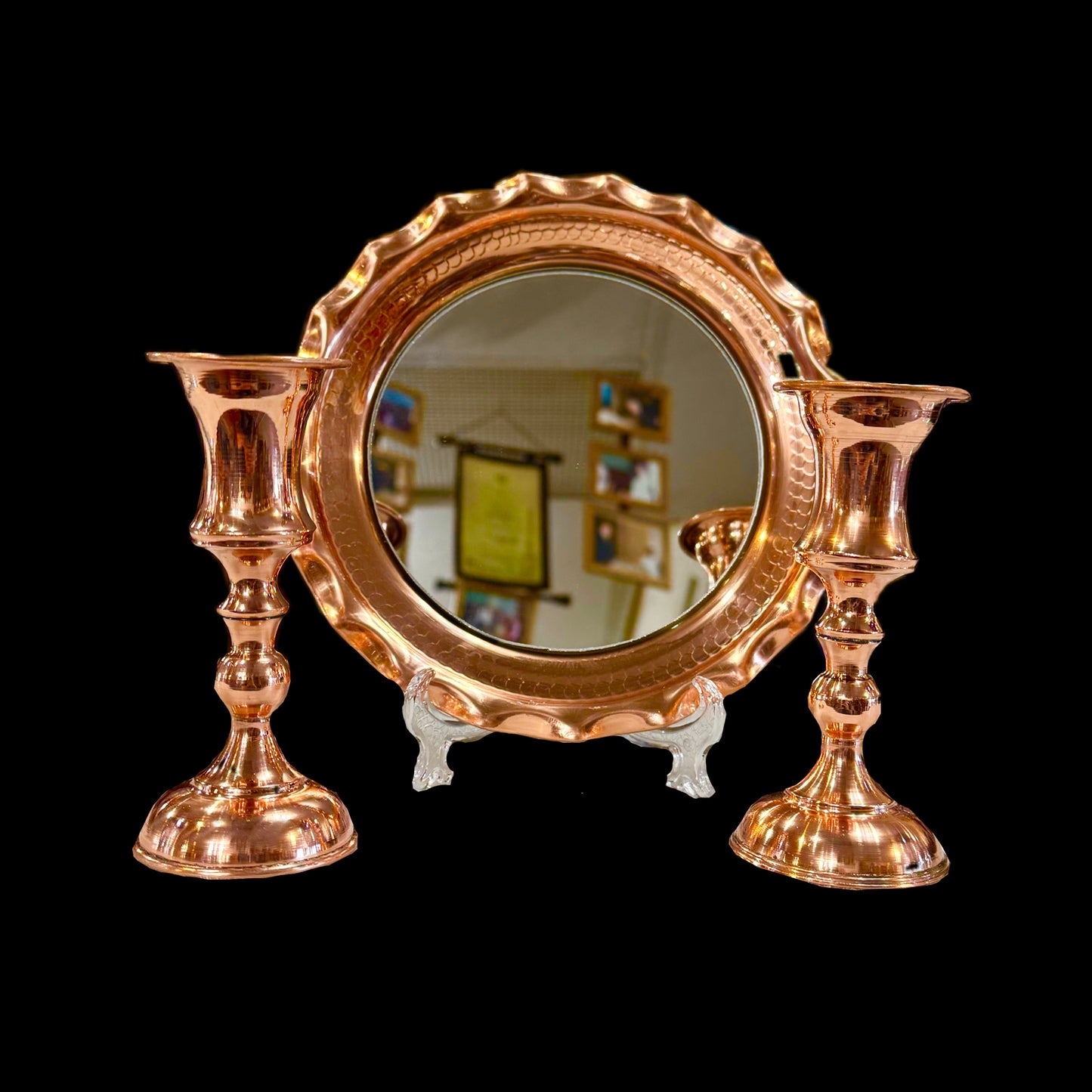 Handmade Mirrors & Candle Holders For Haftsin Persian New Year