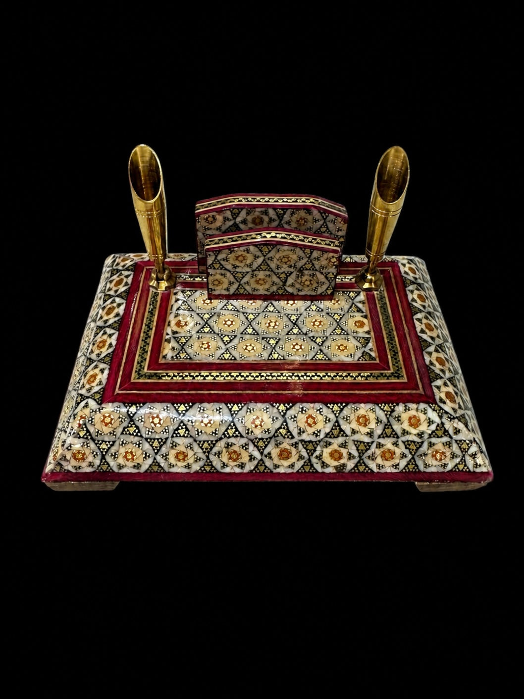 Handmade Inlaid Pen, Envelope or Business Card Holder