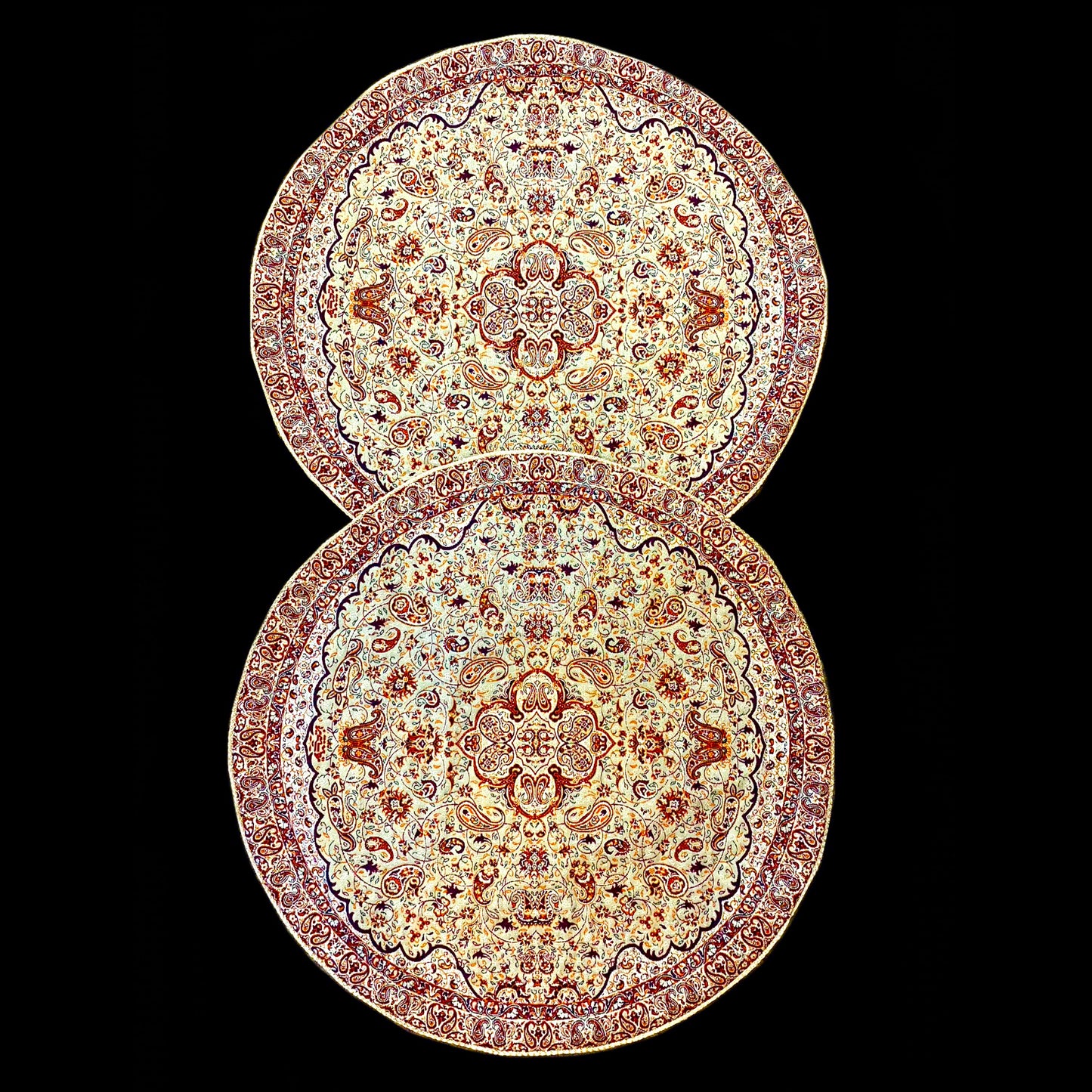 Handmade Small Round Termeh Tablecloths