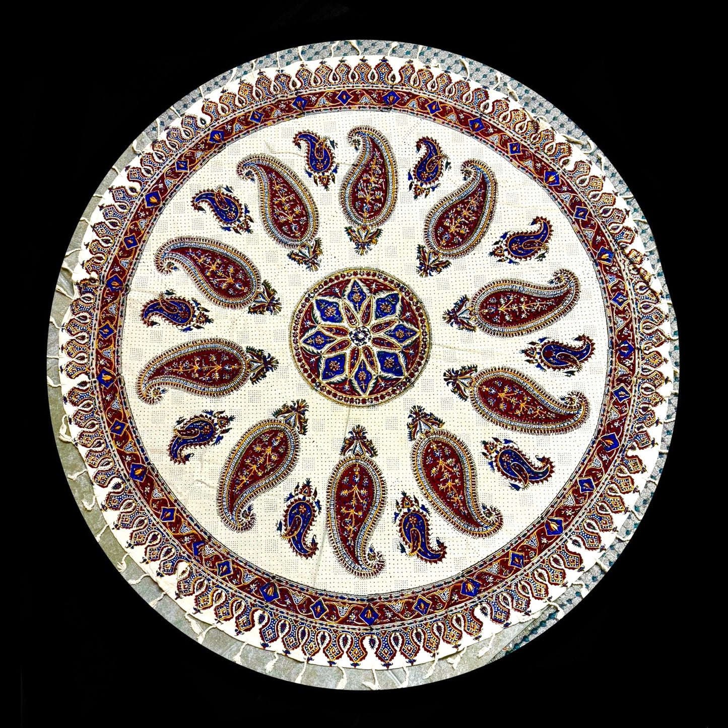 Round Ghalamkar Tablecloths