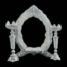 Load image into Gallery viewer, Handmade Filigree Mirror &amp; Candle Holders
