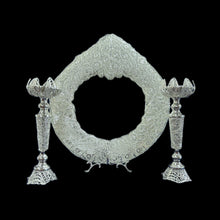 Load image into Gallery viewer, Handmade Filigree Mirror &amp; Candle Holders
