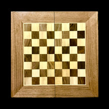Load image into Gallery viewer, Handmade Walnut Wood Backgammon, Chess &amp; Checkers
