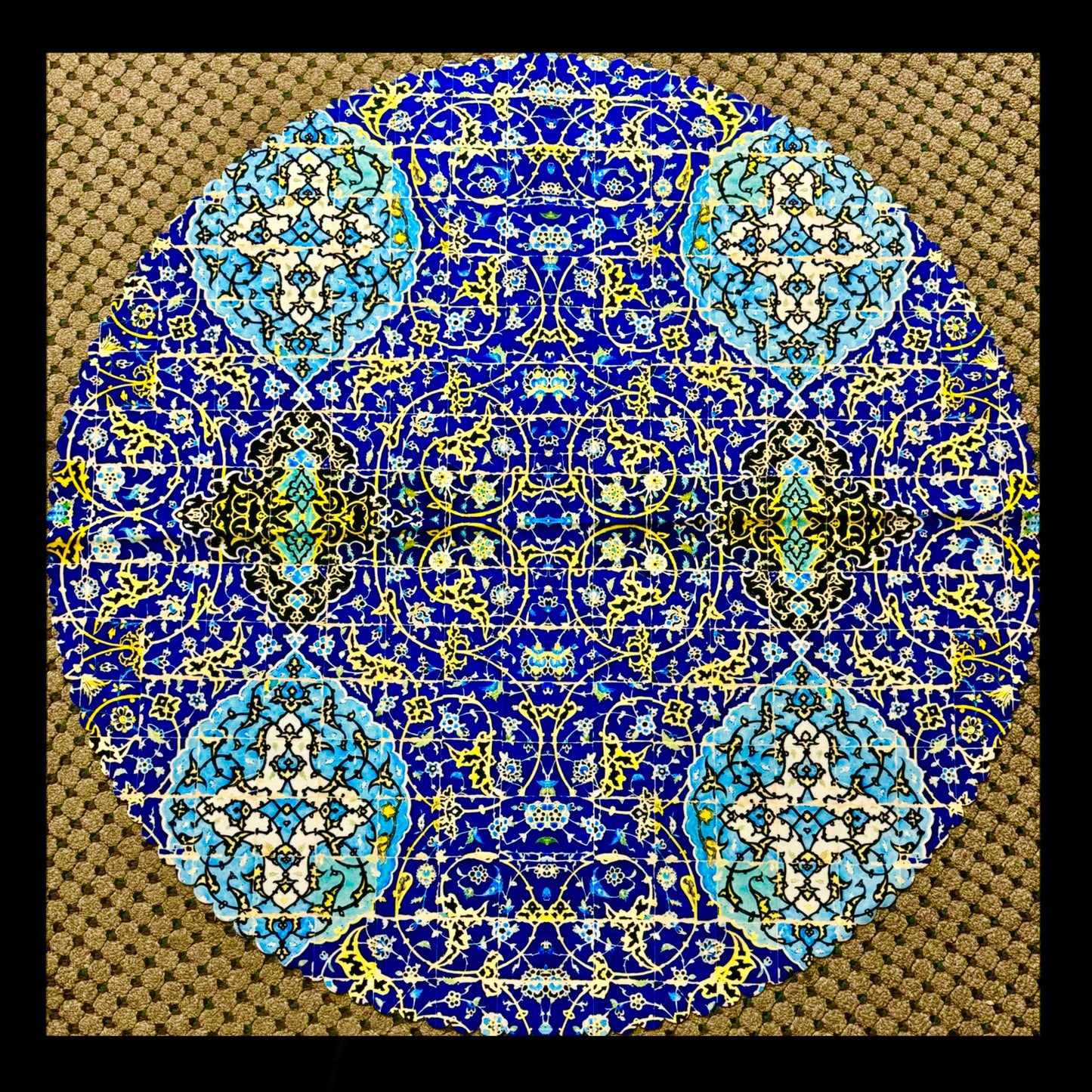 Farsi Calligraphy & Tile Design Persian Round tablecloths