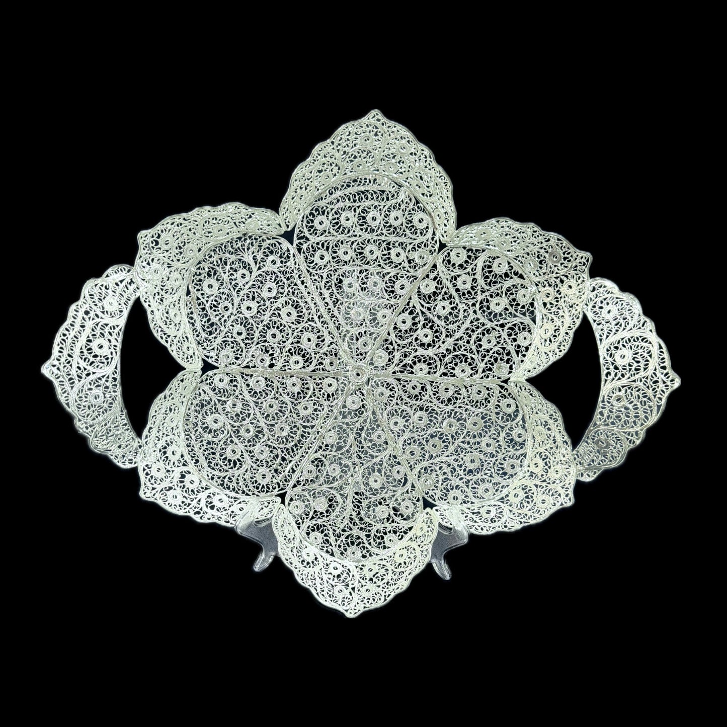 Handmade Filigree Silver & Gold Plated Trays