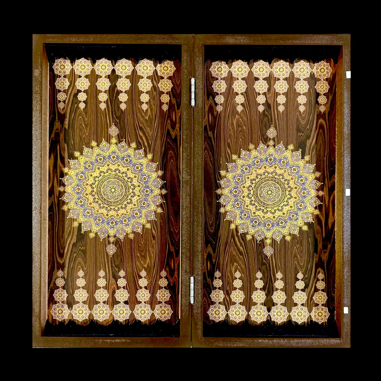 Handmade wooden backgammon,chess & checkers