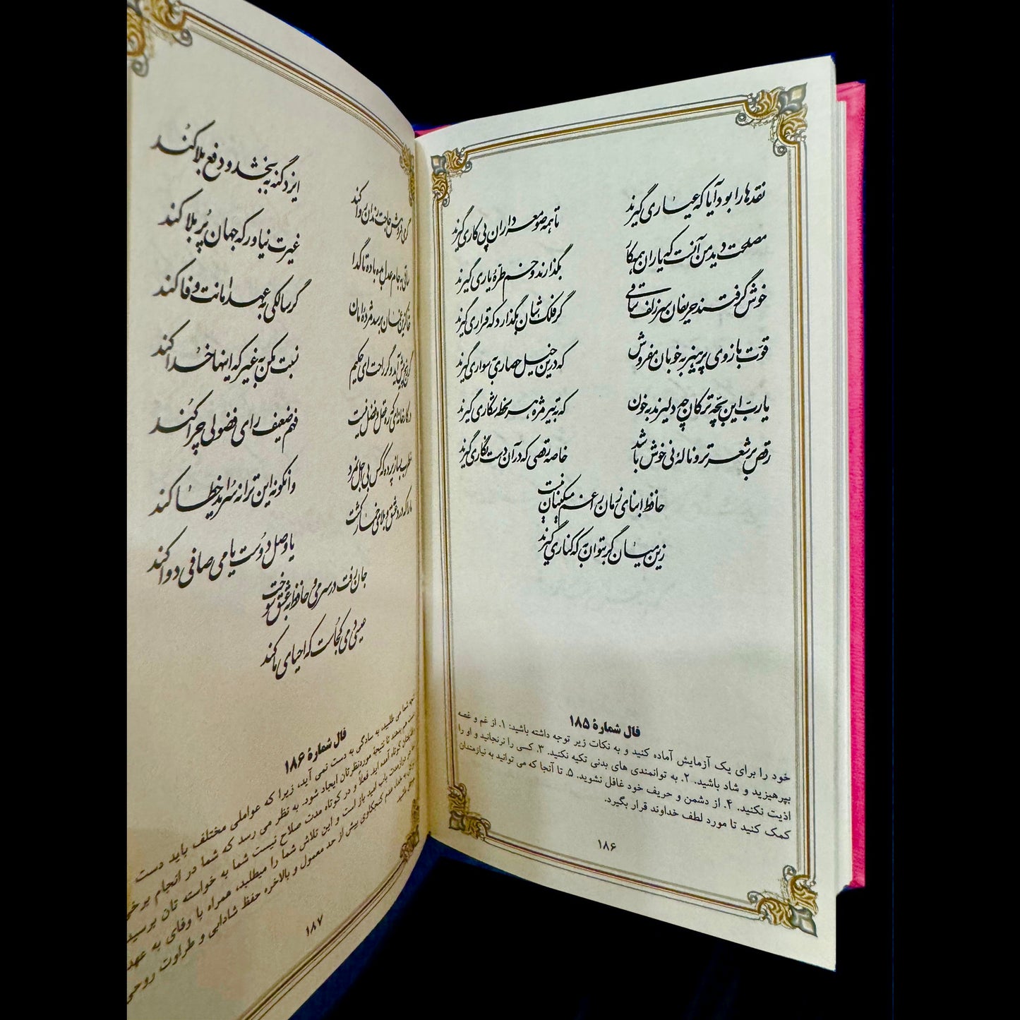 Poem Books Hafez, Hafiz in Farsi, English & French