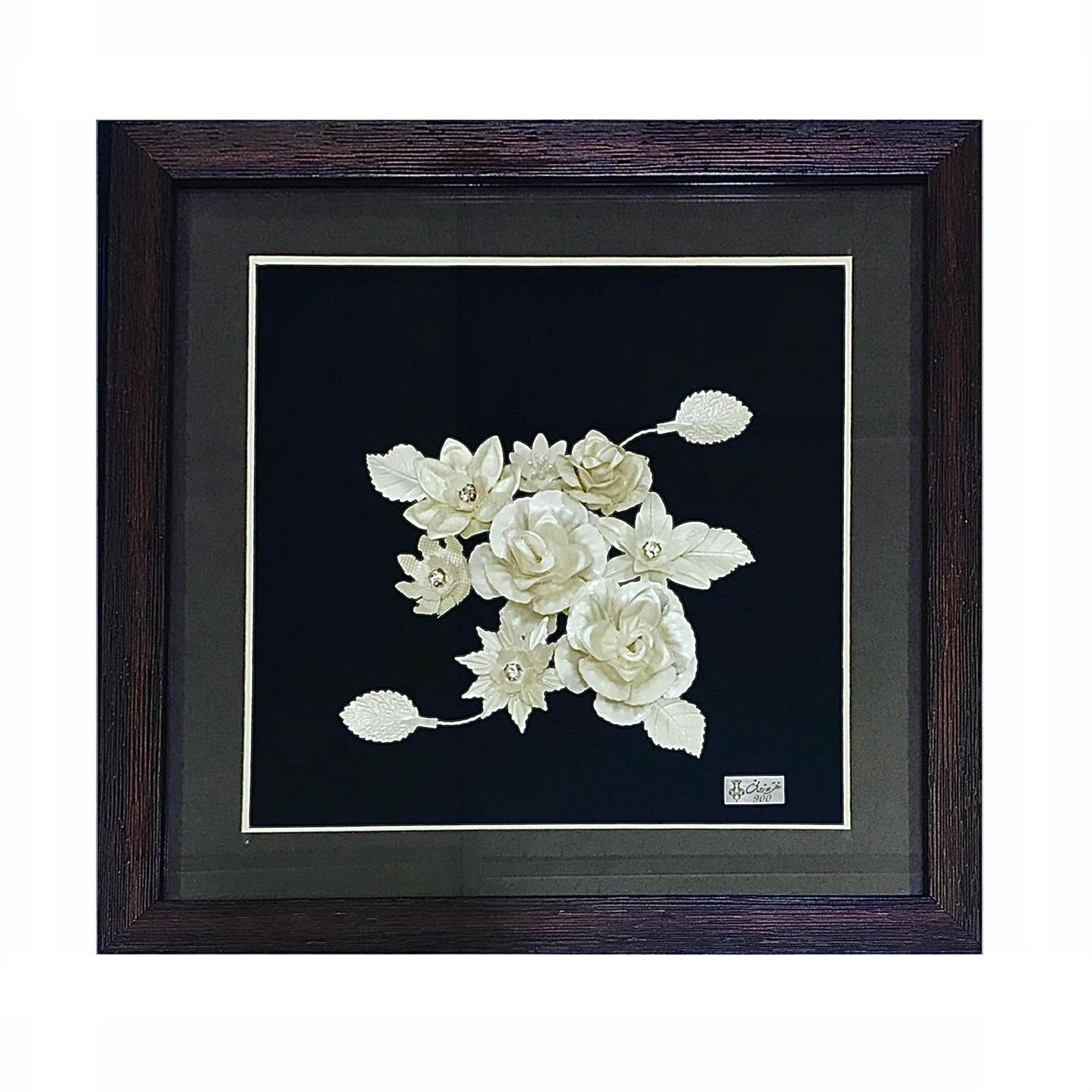 Handmade Filigree Silver Flower Frames