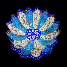 Load image into Gallery viewer, Hand Painted Enamel On Copper Mina Kari Candy Bowl
