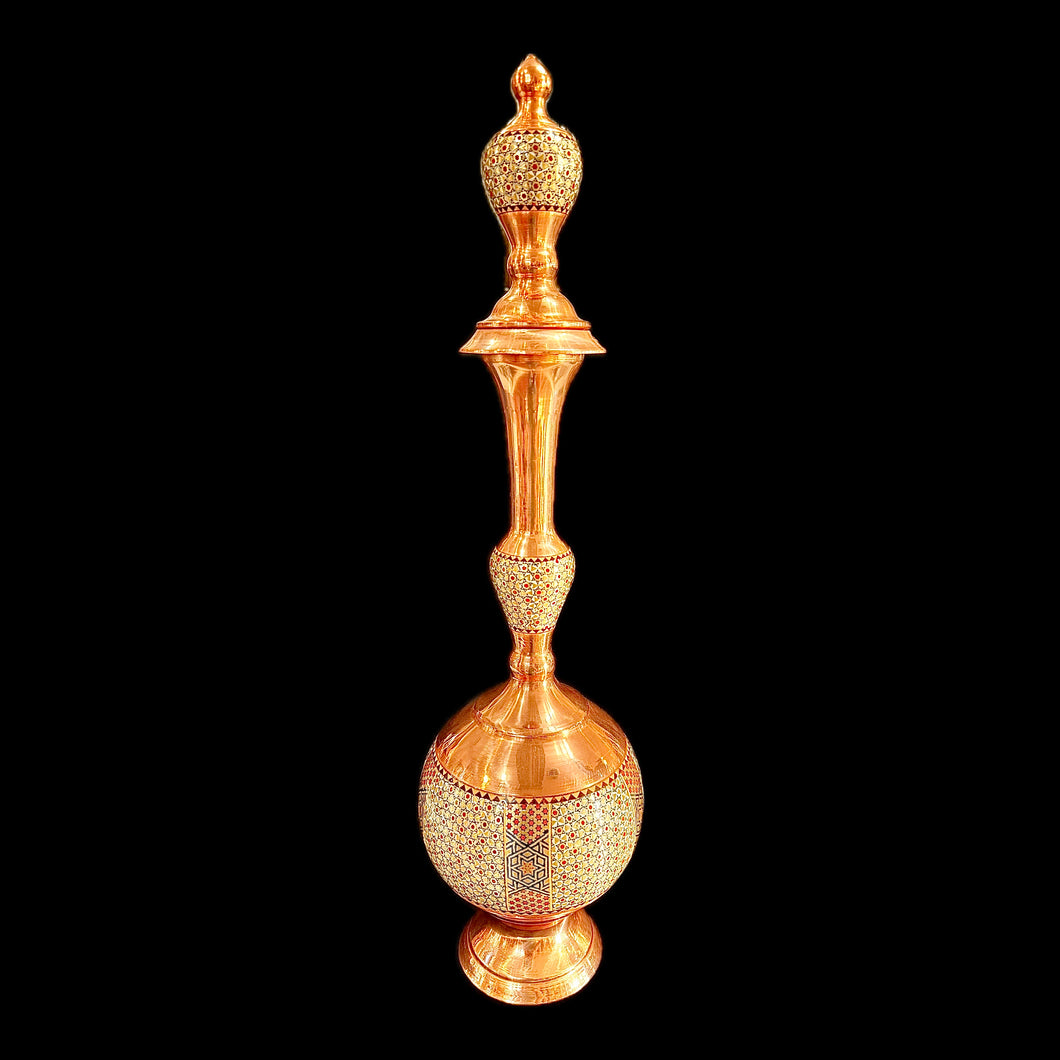 Handmade Inlaid On Copper Khatam Kari Dishes