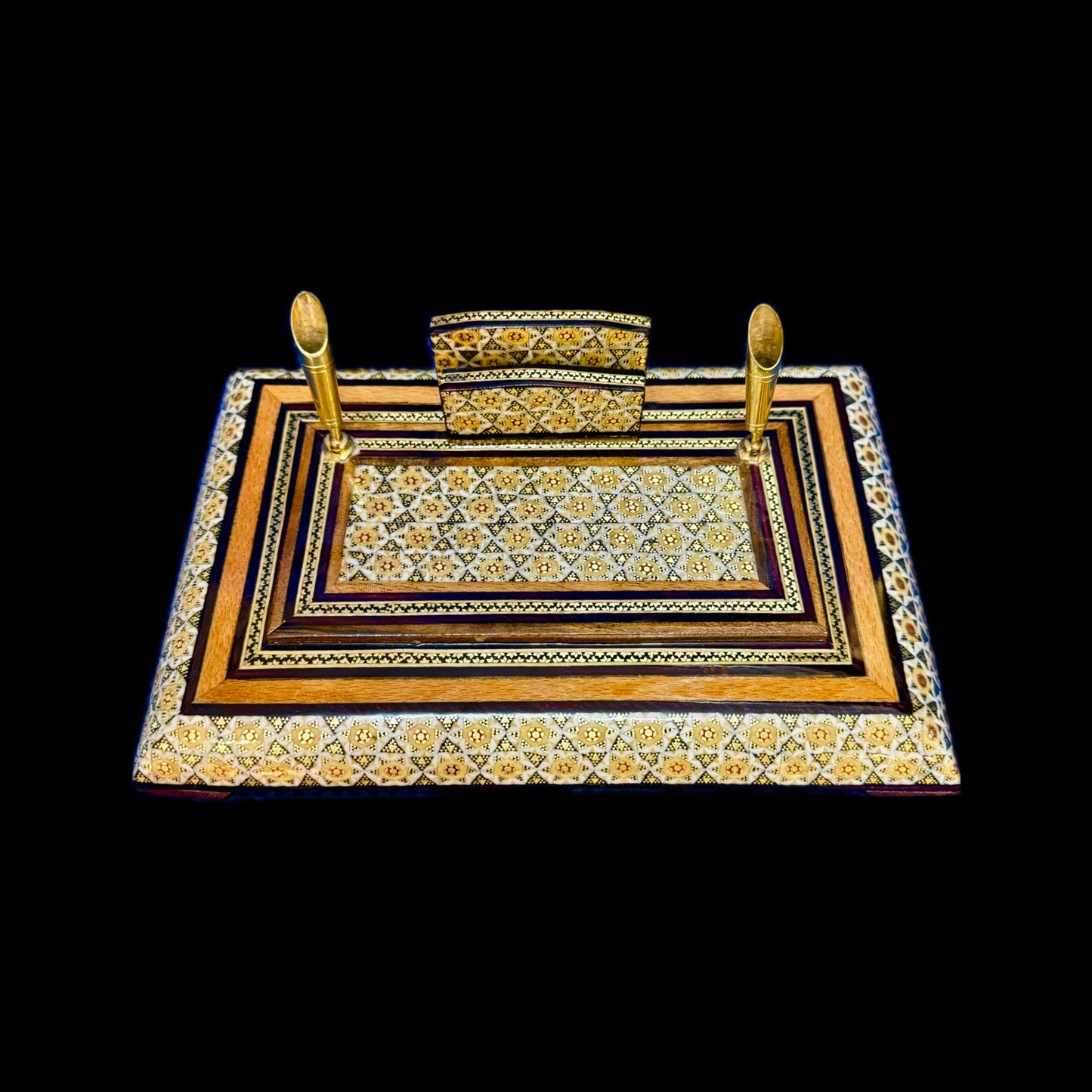Handmade Inlaid Pen, Envelope or Business Card Holder