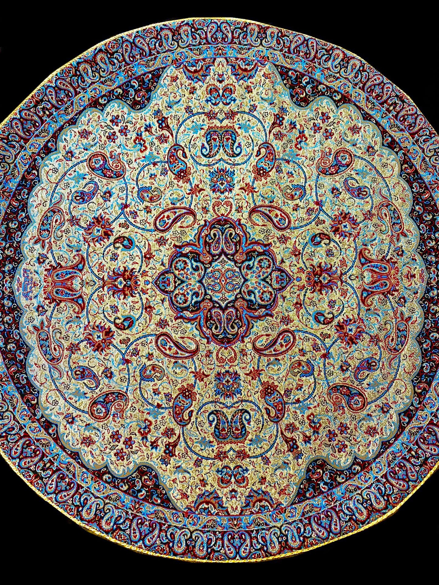 Handmade Small Round Termeh Tablecloths