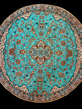 Load image into Gallery viewer, Handmade Small Round Termeh Tablecloths
