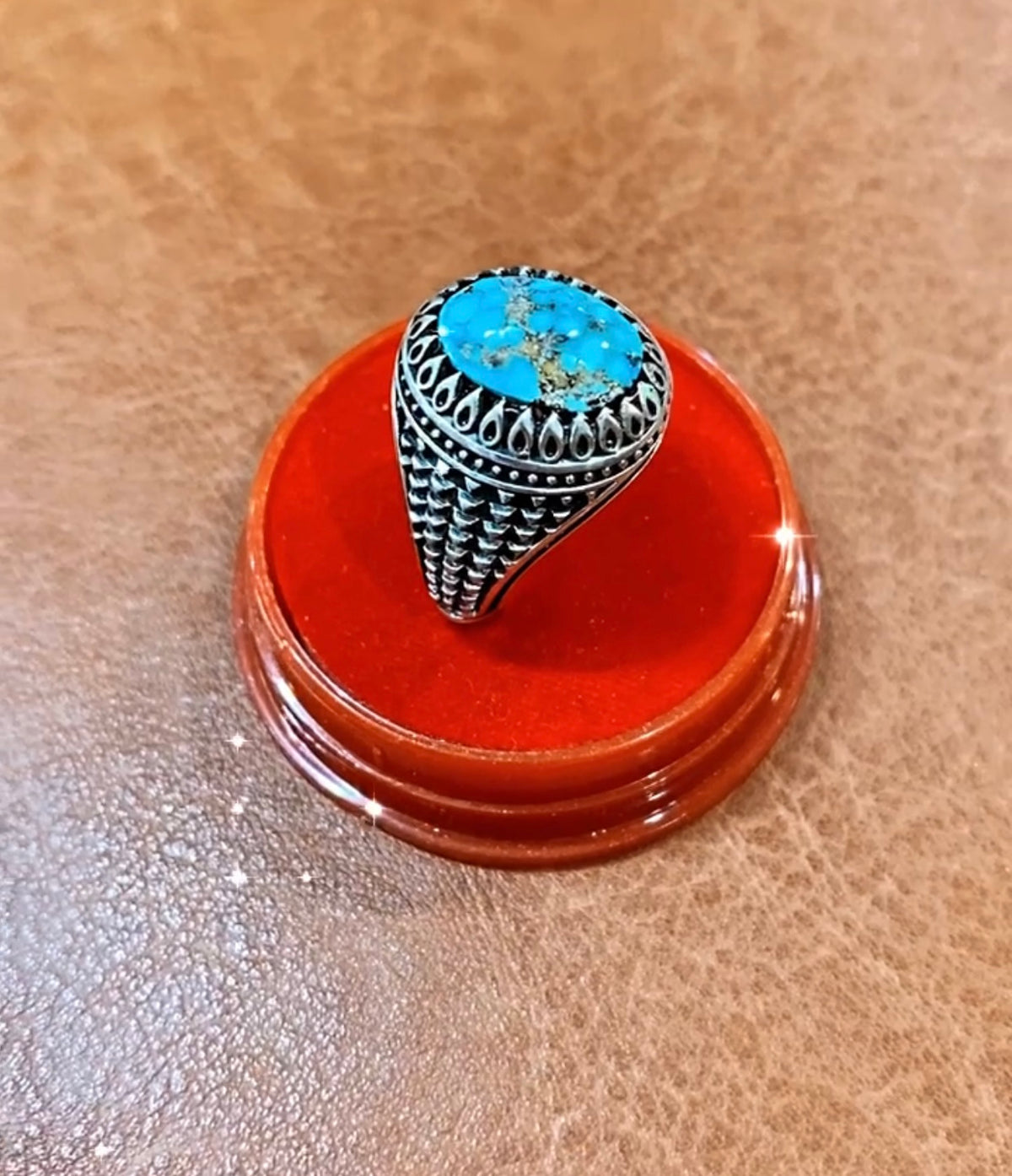 925 Sterling Silver Turquoise Rings For Men