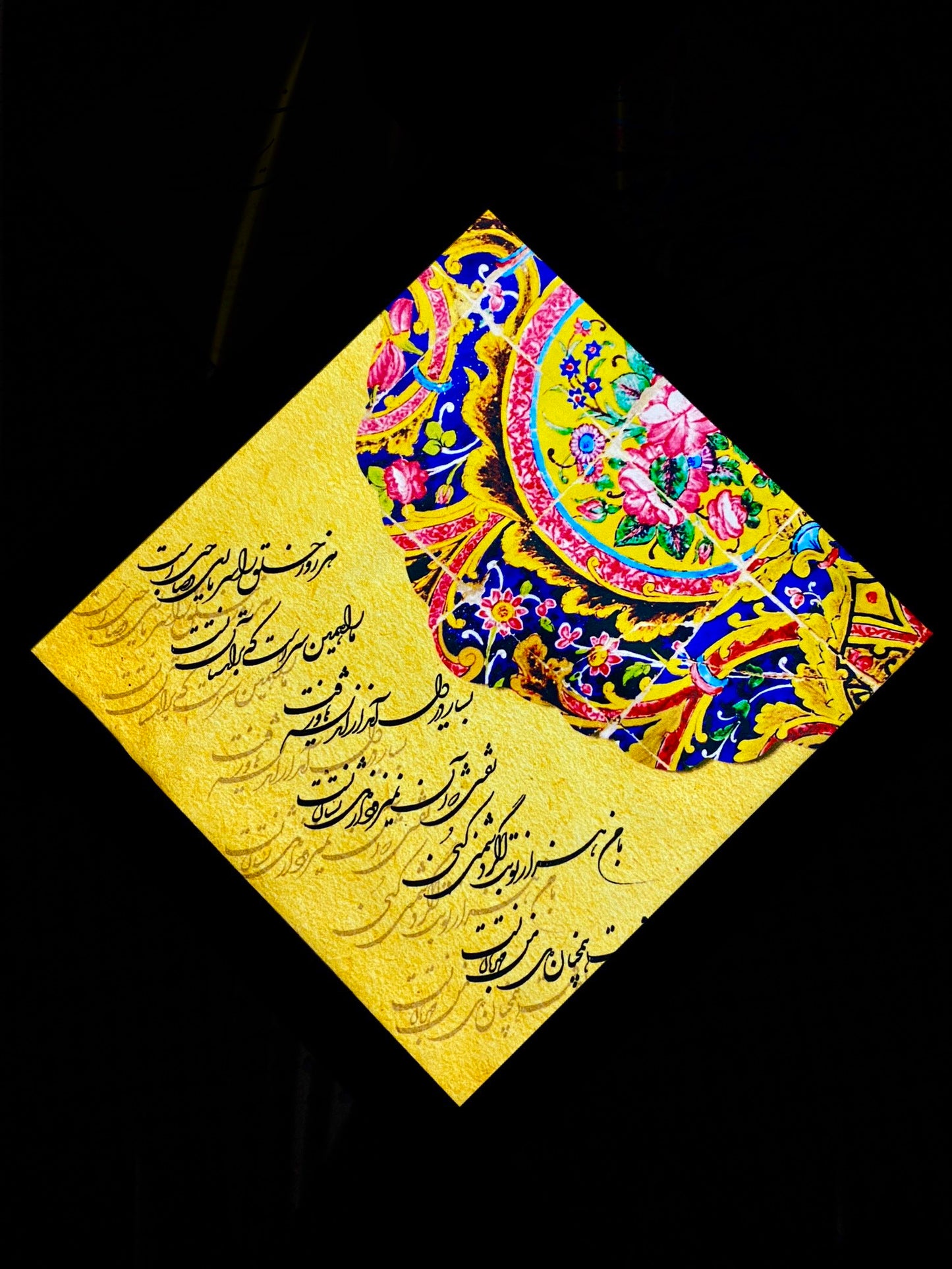 Farsi Calligraphy & Tile Design Persian Cushion Covers