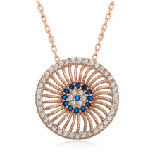Load image into Gallery viewer, 925 Sterling Silver Evil Eye Necklace
