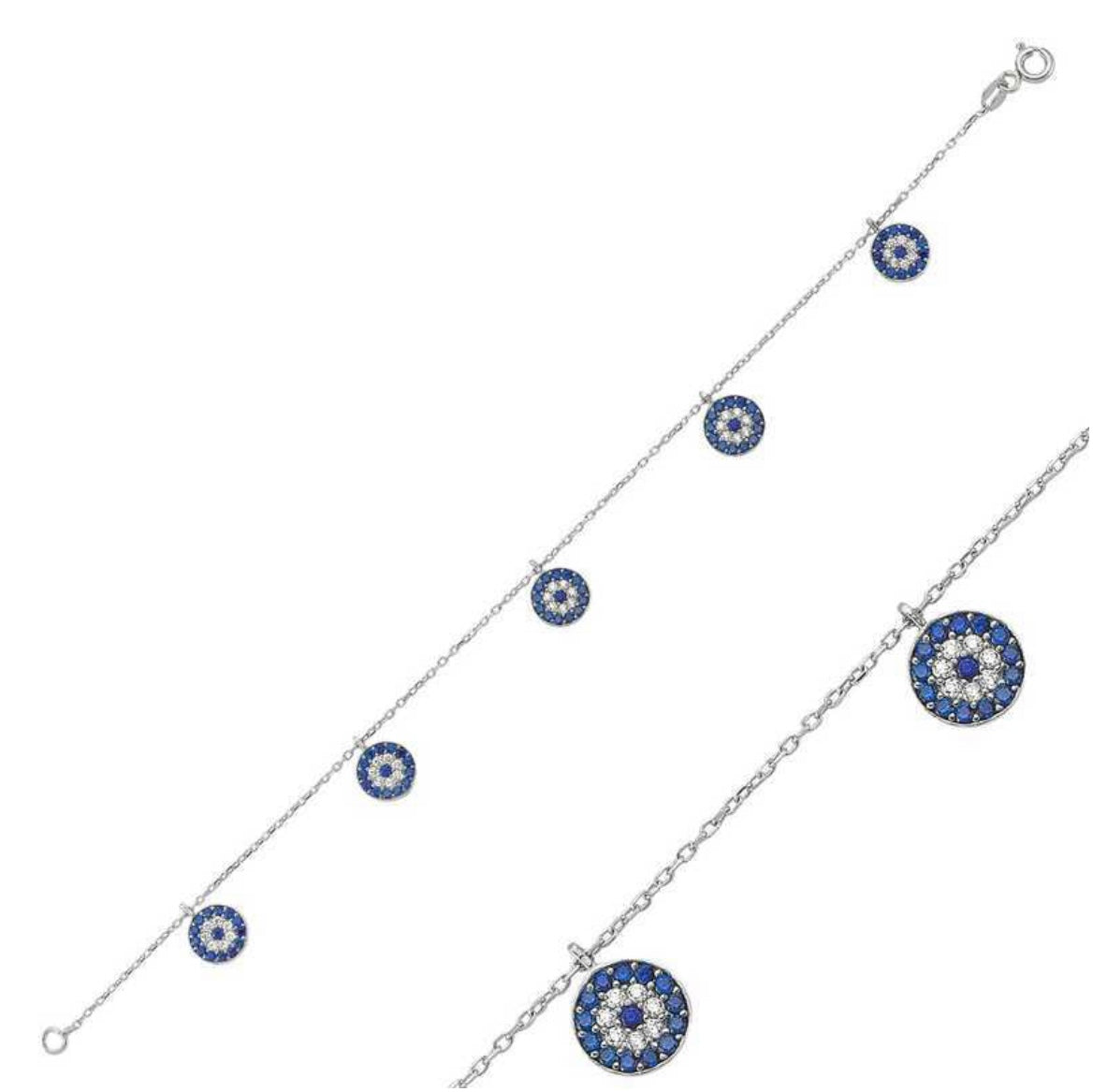 925 Sterling Silver Evil Eye Bracelets