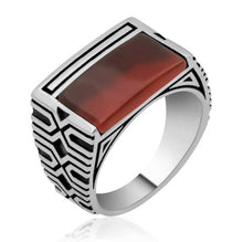 Load image into Gallery viewer, 925 Sterling Silver Brown Agate Rings
