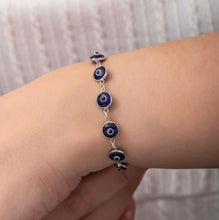 Load image into Gallery viewer, 925 Sterling Silver Evil Eye Bracelets
