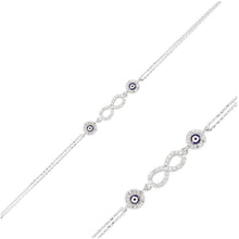 Load image into Gallery viewer, 925 Sterling Silver Evil Eye Bracelets
