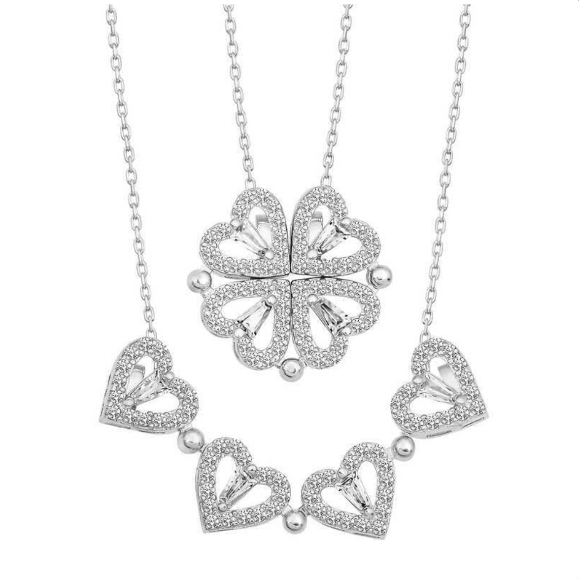 925 Sterling Silver Heart Necklaces & Bracelets