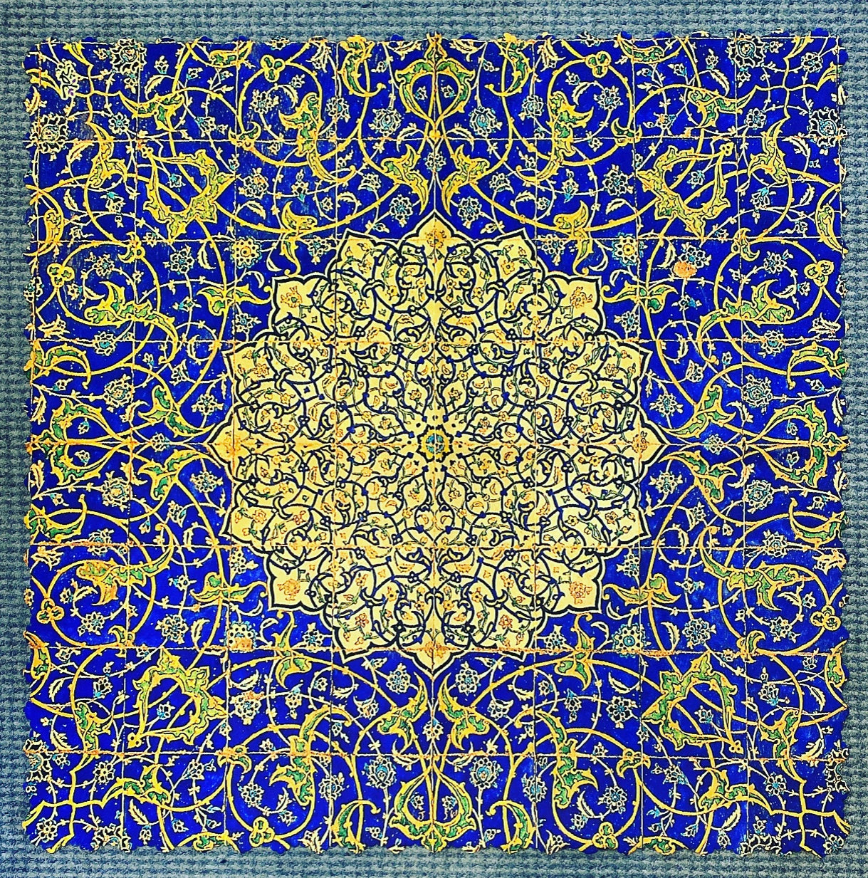 Farsi Calligraphy & Tile Design Persian Square Tablecloths