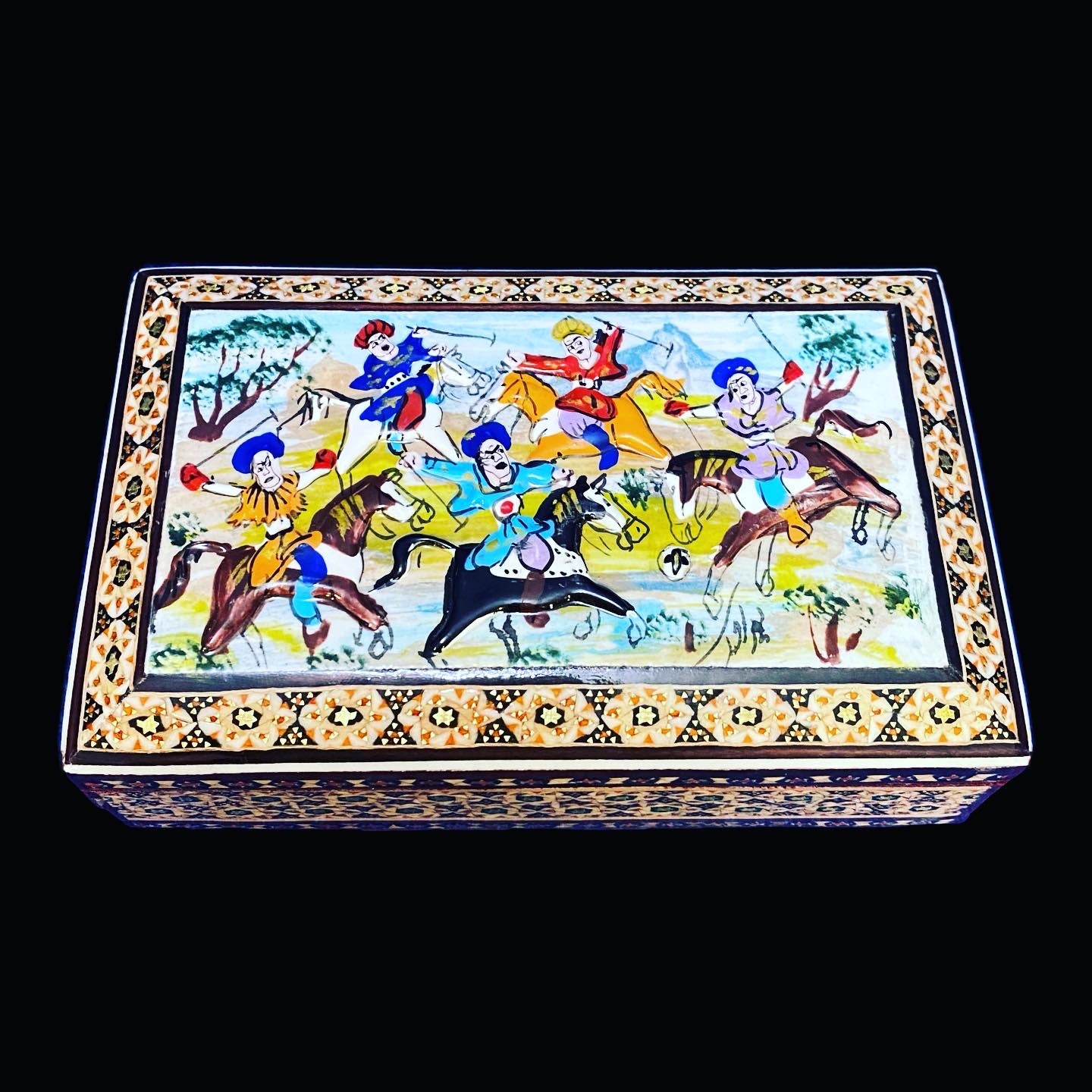 Handmade inlaid Khatam Kari boxes