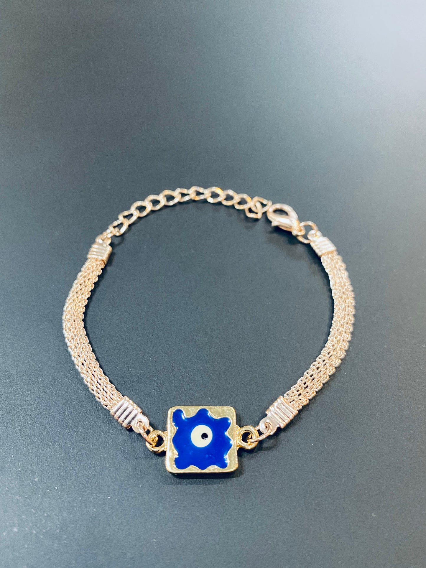 Rose Gold Evil Eye Bracelet
