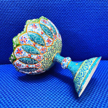 Load image into Gallery viewer, Hand Painted Enamel On Copper Mina Kari Bowl
