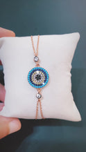 Load and play video in Gallery viewer, 925 Sterling Silver Evil Eye Bracelets
