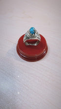 Load and play video in Gallery viewer, 925 Sterling Silver Turquoise Rings For Men
