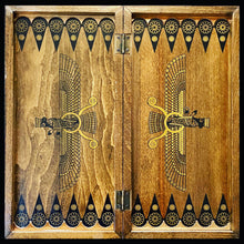 Load image into Gallery viewer, Handmade wooden backgammon,chess &amp; checkers
