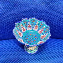 Load image into Gallery viewer, Hand Painted Enamel On Copper Mina Kari Bowl
