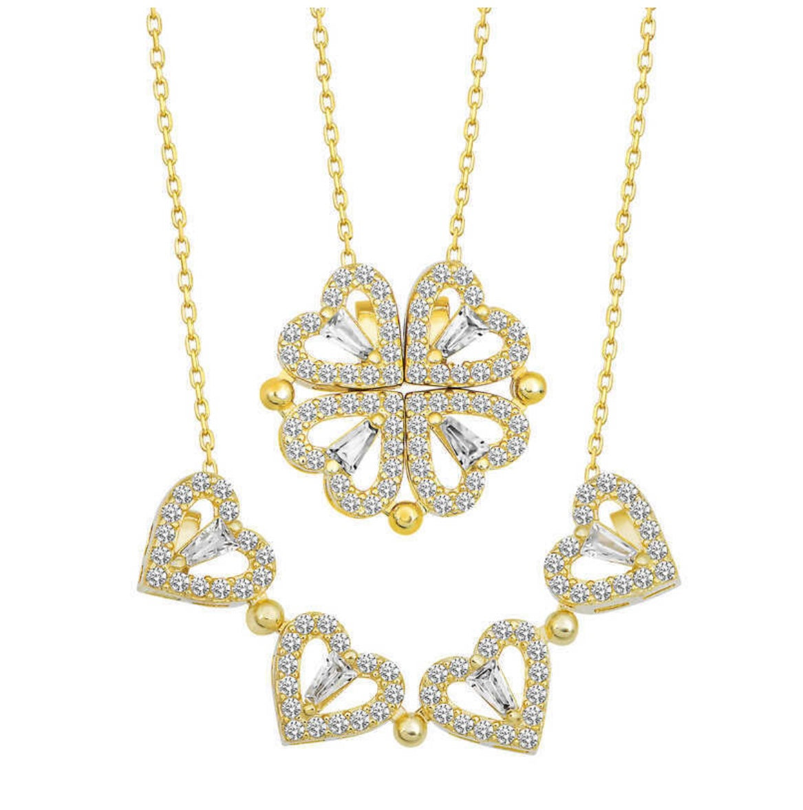 925 Sterling Silver Heart Necklaces & Bracelets