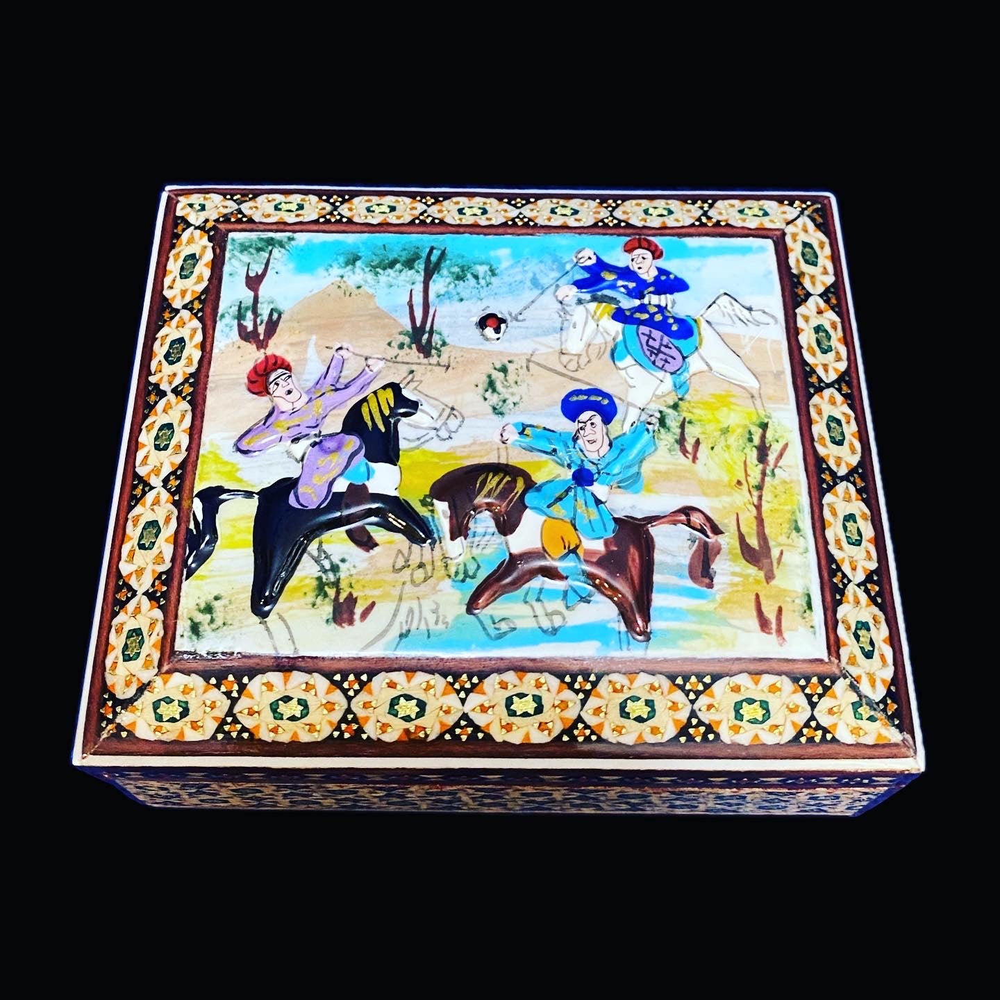 Handmade inlaid Khatam Kari boxes