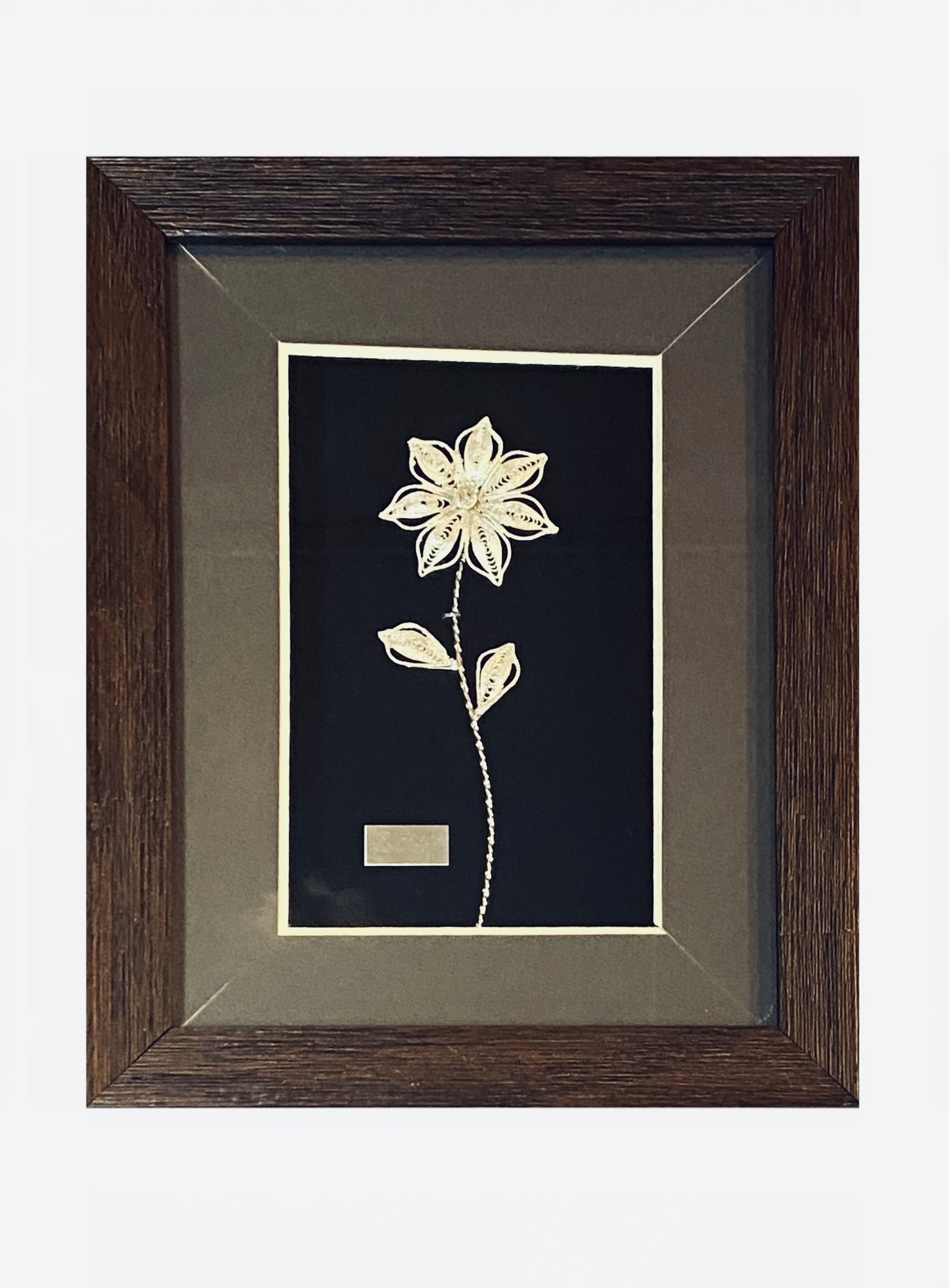 Handmade Filigree Silver Flower Frames
