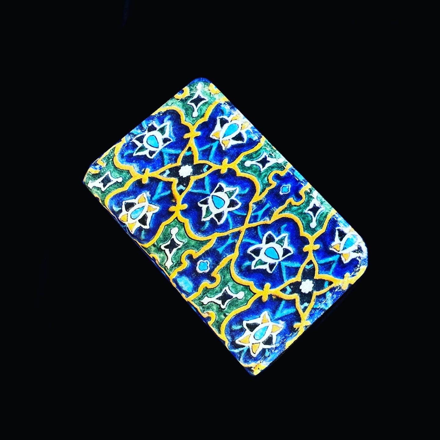 Farsi Calligraphy & Tile Style Persian Credit Card Holder