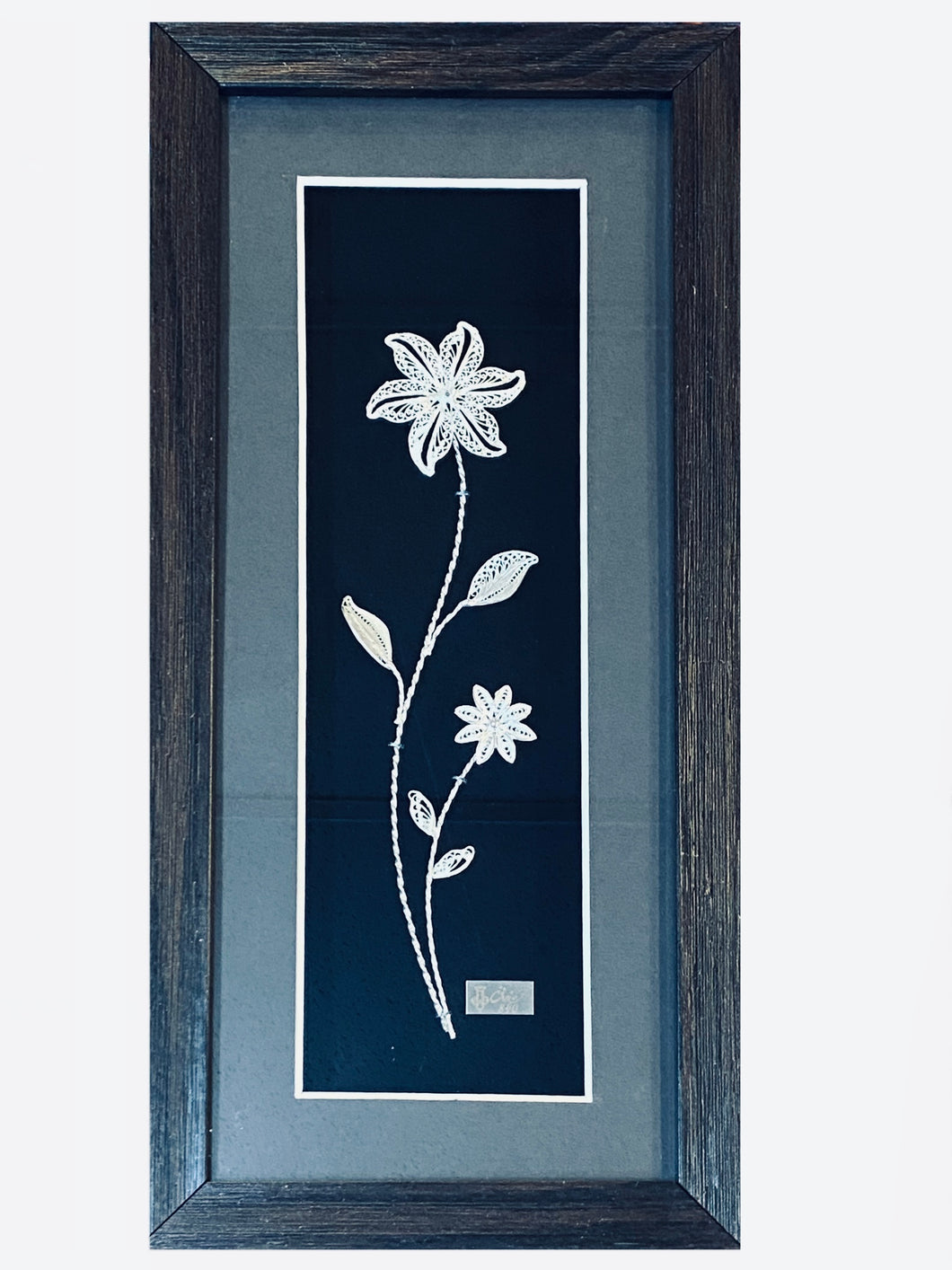 Handmade Filigree Silver Flower Frames