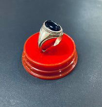 Load image into Gallery viewer, 925 Sterling Silver Black Agate Rings
