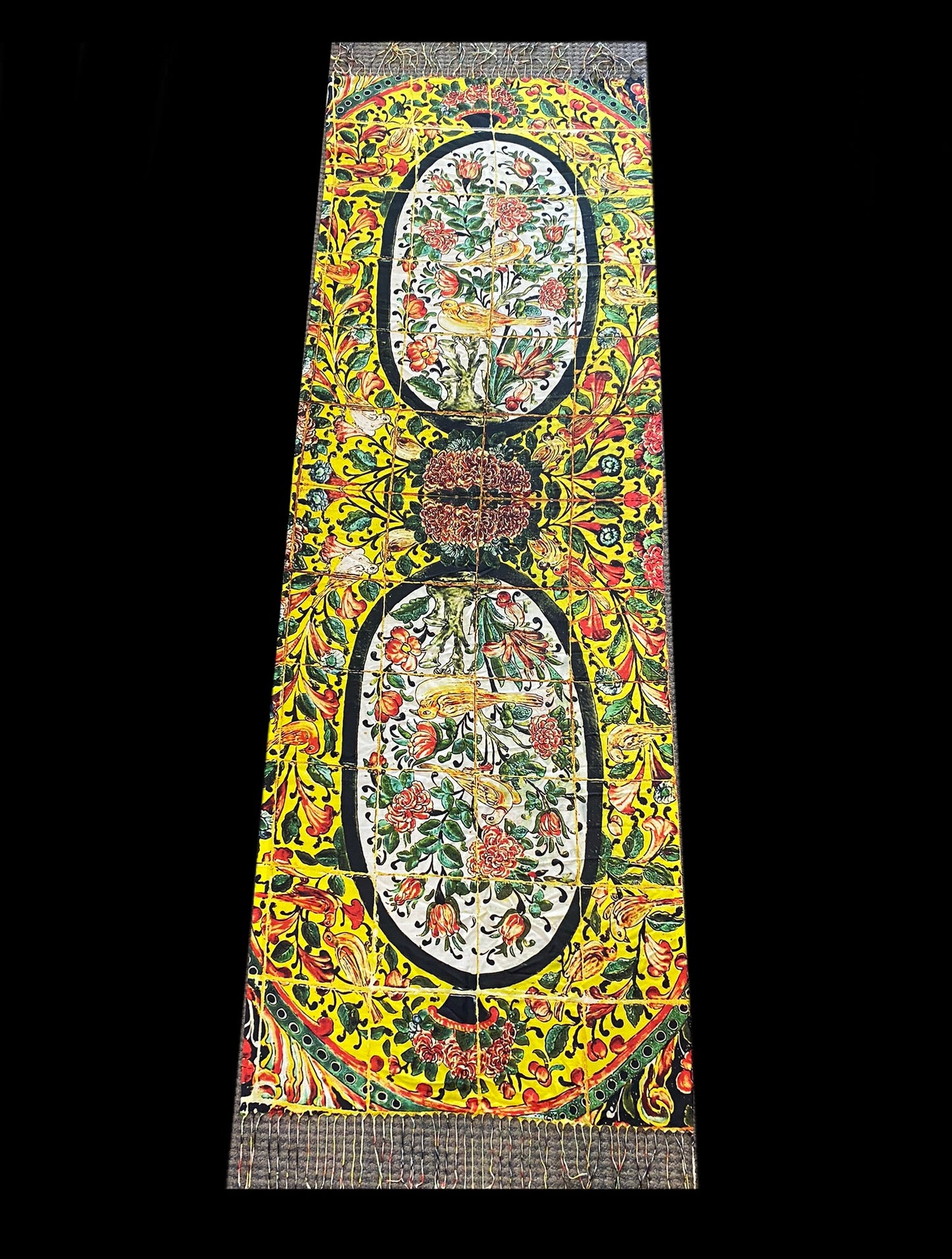 Persian Tile Style & Farsi Calligraphy Scarves