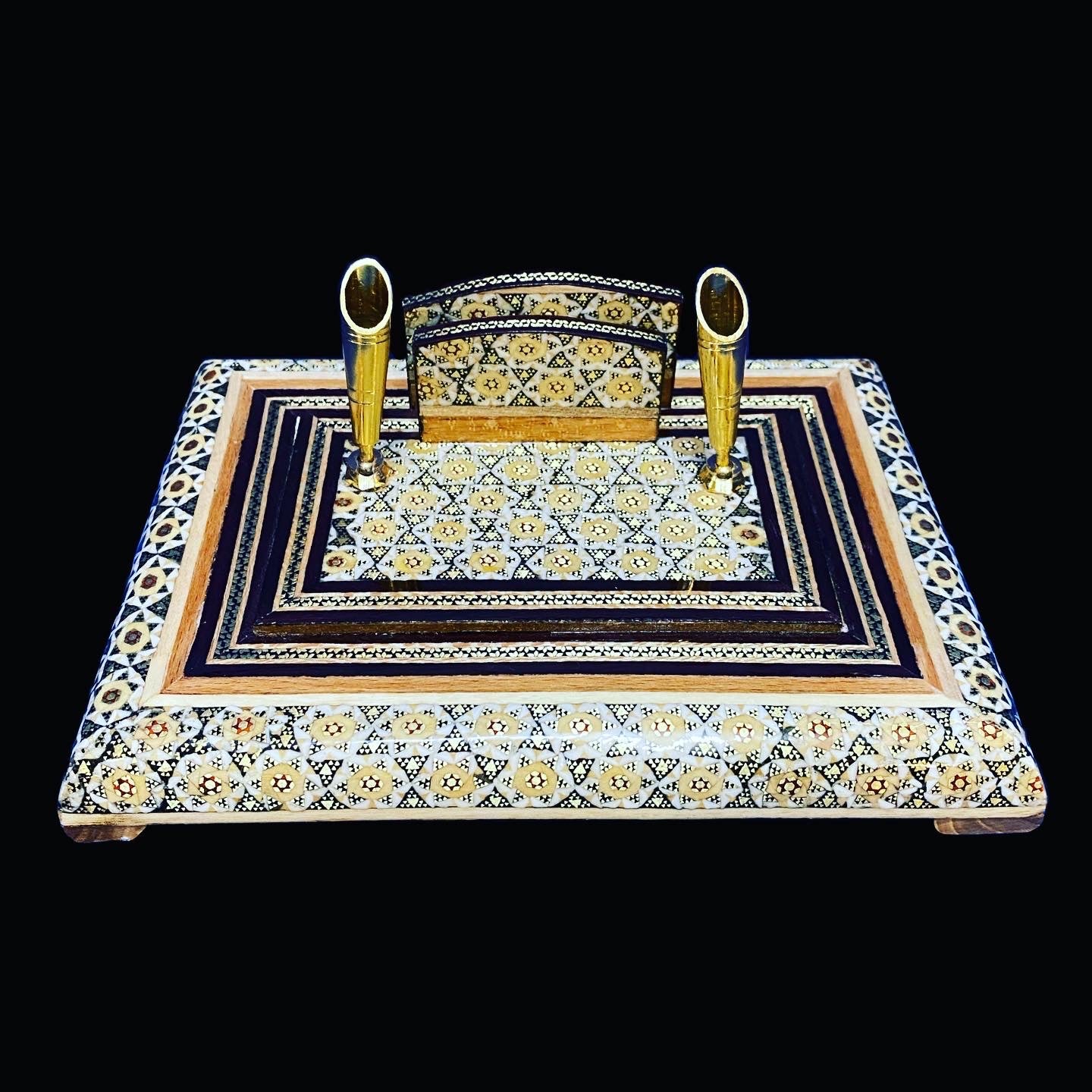 Handmade Inlaid Pen, Envelope or Business Card Holder