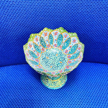 Load image into Gallery viewer, Hand Painted Enamel On Copper Mina Kari Bowl
