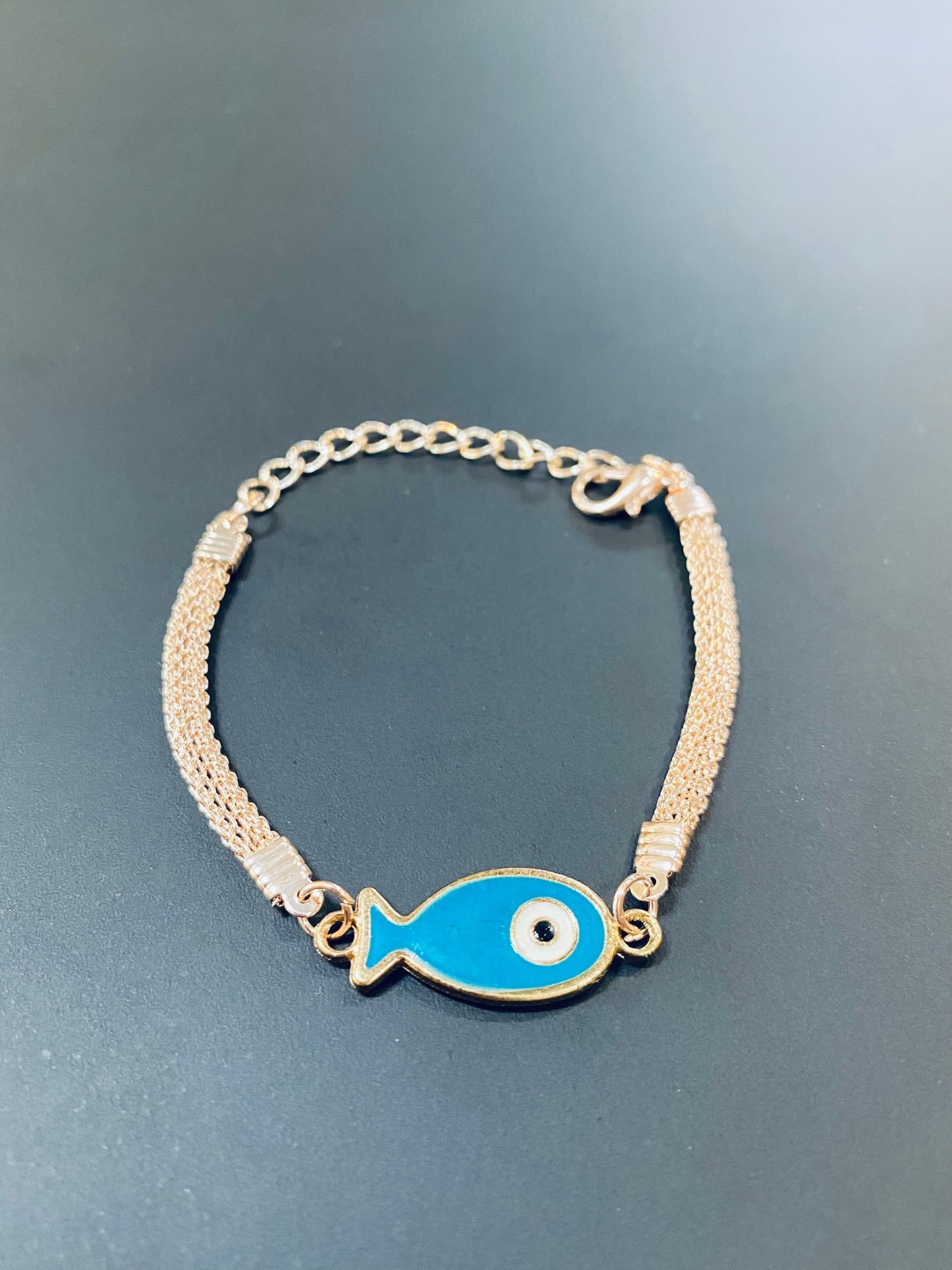 Rose Gold Evil Eye Bracelet