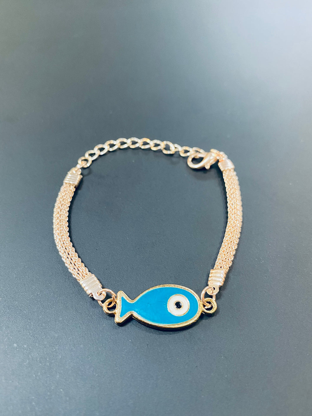 Rose Gold Evil Eye Bracelet