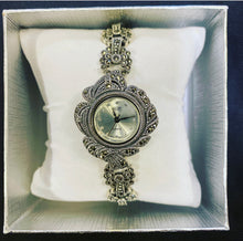 Load image into Gallery viewer, 925 Sterling Silver Women Quartz Watches With Marcasites
