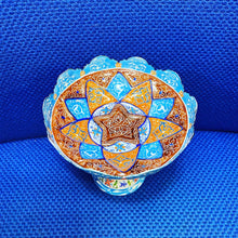 Load image into Gallery viewer, Hand Painted Enamel On Copper Mina Kari Bowl
