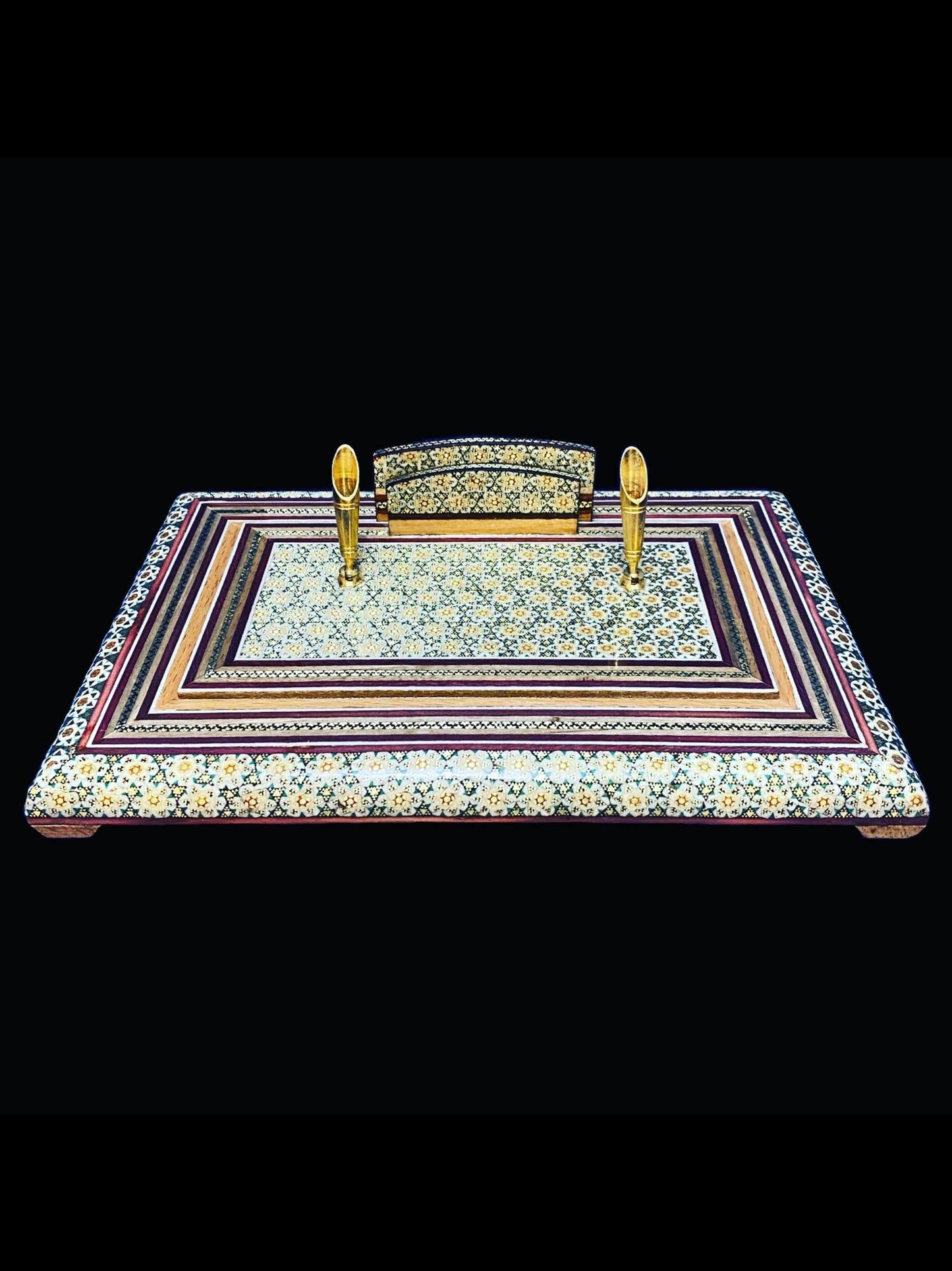 Handmade Inlaid Pen, Envelope or Business Card Holder