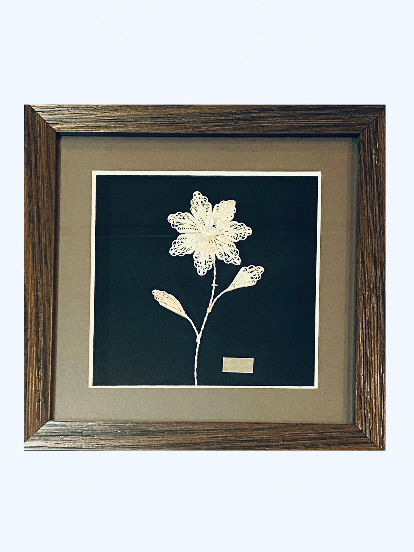 Handmade Filigree Silver Flower Frames